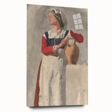 Impressionist Portrait Wall Art - Degas' Italian Woman with Water Jug Print