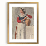 Impressionist Portrait Wall Art - Degas' Italian Woman with Water Jug Print