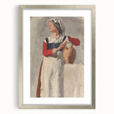 Impressionist Portrait Wall Art - Degas' Italian Woman with Water Jug Print