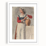 Impressionist Portrait Wall Art - Degas' Italian Woman with Water Jug Print