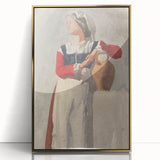 Impressionist Portrait Wall Art - Degas' Italian Woman with Water Jug Print