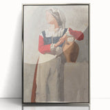 Impressionist Portrait Wall Art - Degas' Italian Woman with Water Jug Print