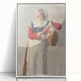 Impressionist Portrait Wall Art - Degas' Italian Woman with Water Jug Print