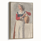 Impressionist Portrait Wall Art - Degas' Italian Woman with Water Jug Print