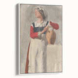 Impressionist Portrait Wall Art - Degas' Italian Woman with Water Jug Print