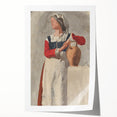 Impressionist Portrait Wall Art - Degas' Italian Woman with Water Jug Print