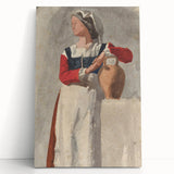 Impressionist Portrait Wall Art - Degas' Italian Woman with Water Jug Print