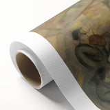 Abstract Paris Café Wall Art - Modern Warm Toned Social Scene Decor