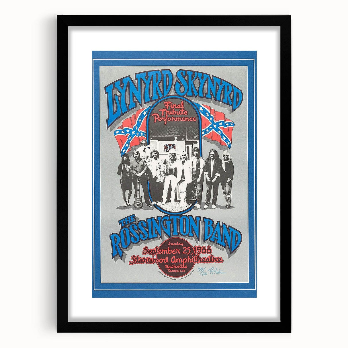 Lynyrd Skynyrd Final Tribute Performance Poster – Retro Music Art