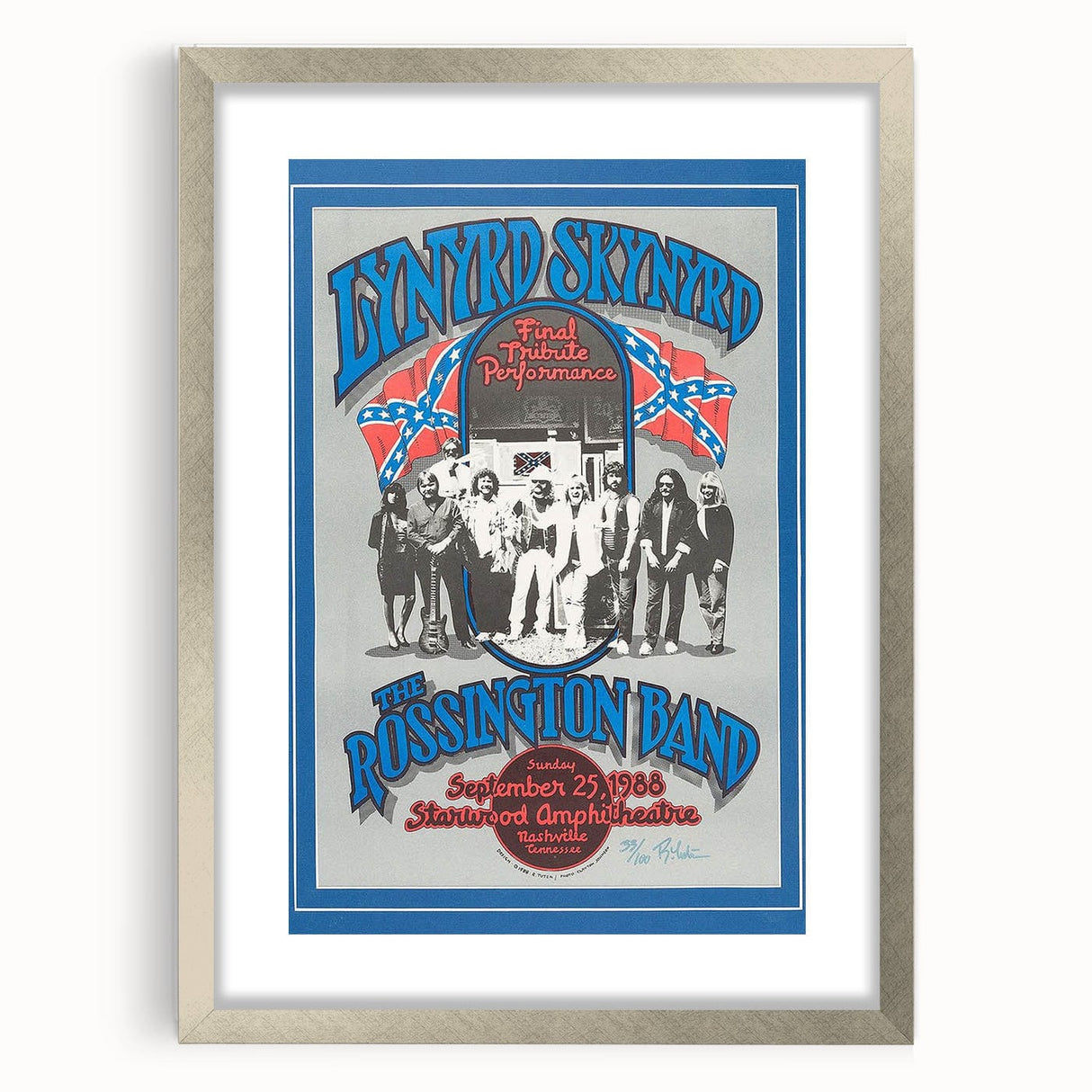Lynyrd Skynyrd Final Tribute Performance Poster – Retro Music Art