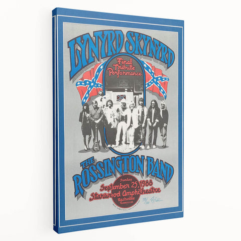 Lynyrd Skynyrd Final Tribute Performance Poster – Retro Music Art