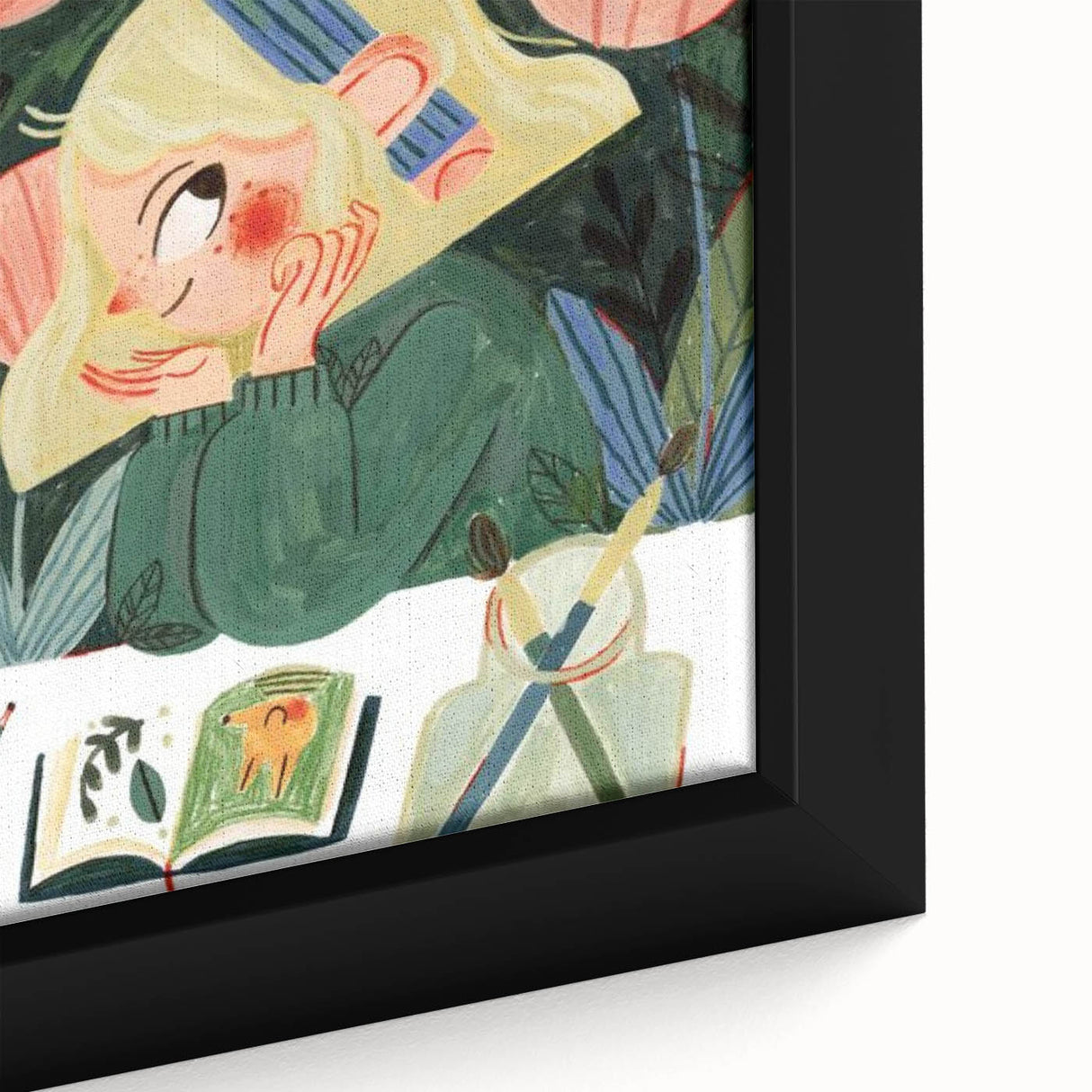 Creative Art Girl Girls Room Wall Art – Kids Room Art Print