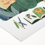 Creative Art Girl Girls Room Wall Art – Kids Room Art Print