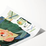 Creative Art Girl Girls Room Wall Art – Kids Room Art Print