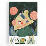 Creative Art Girl Girls Room Wall Art – Kids Room Art Print