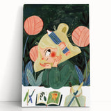 Creative Art Girl Girls Room Wall Art – Kids Room Art Print