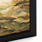 Extra large black canvas art featuring a textured, colorful abstract design, ideal for living room decor.