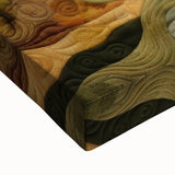 Large art of a black and white landscape painting on stretched canvas, depicting autumn trees, ideal for bedroom wall decor.