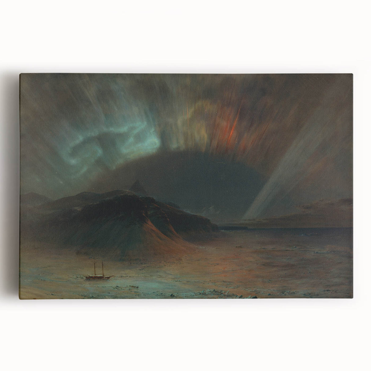Famous Romantic Era Art: Aurora Borealis by Frederic Edwin Church