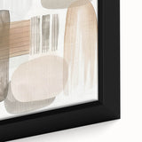 Modern Dining Room Wall Art - Neutral Abstract Canvas Print