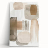 Modern Dining Room Wall Art - Neutral Abstract Canvas Print