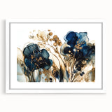 Elegant Ink Floral Living Room Wall Art – Modern Canvas & Prints