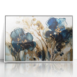 Elegant Ink Floral Living Room Wall Art – Modern Canvas & Prints
