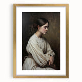 Abstract figurative gold-framed artwork with a mat, showcasing vibrant colors and intricate designs, perfect for adding elegance to modern home decor.