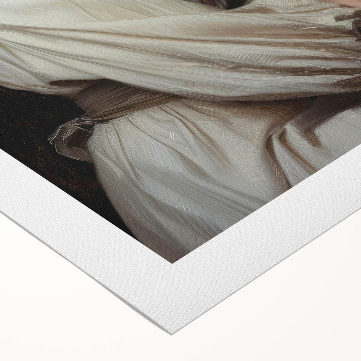Abstract figurative rolled canvas artwork showcasing vibrant colors and dynamic shapes, perfect for modern home decor. Delivered in a protective cardboard tube.