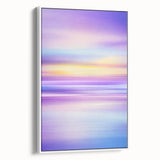 Framed abstract landscape canvas artwork showcasing vibrant colors and intricate textures, displayed against a white background, ideal for modern home decor.