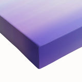 Close-up of an abstract landscape stretched canvas artwork, showcasing vibrant colors and intricate textures, perfect for modern home decor.