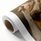 Baroque Sacrifice Scene: Historical Art Print with Dramatic Power