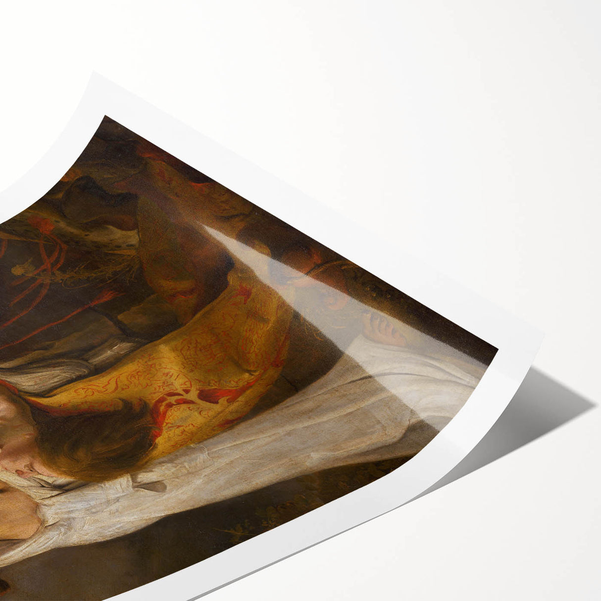 Baroque Sacrifice Scene: Historical Art Print with Dramatic Power