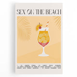 Large black and white stretched canvas featuring assorted kitchen utensils, ideal for kitchen wall art.