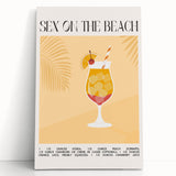 Large black and white stretched canvas depicting various food and drink items, ideal for kitchen wall art.