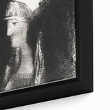 Haunting Monochrome Portrait Art - Mysterious Ethereal Woman Decor