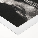 Haunting Monochrome Portrait Art - Mysterious Ethereal Woman Decor