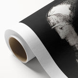 Haunting Monochrome Portrait Art - Mysterious Ethereal Woman Decor