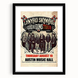 Lynyrd Skynyrd God & Guns Tour Poster – Retro Rock Wall Art