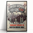 Lynyrd Skynyrd God & Guns Tour Poster – Retro Rock Wall Art