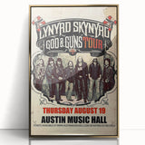 Lynyrd Skynyrd God & Guns Tour Poster – Retro Rock Wall Art