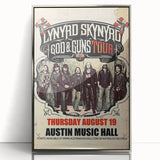 Lynyrd Skynyrd God & Guns Tour Poster – Retro Rock Wall Art