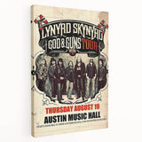 Lynyrd Skynyrd God & Guns Tour Poster – Retro Rock Wall Art