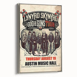 Lynyrd Skynyrd God & Guns Tour Poster – Retro Rock Wall Art