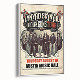Lynyrd Skynyrd God & Guns Tour Poster – Retro Rock Wall Art