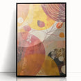 Large abstract wall art featuring autumnal hues on a framed acrylic, ideal for modern living room decor.