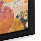 Extra large black wall art on canvas featuring a textured, colorful abstract design, ideal for living room decor.