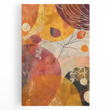 Large black and white abstract artwork on stretched canvas depicting swirling patterns, suited as kitchen wall art.