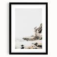 Extra large abstract art print featuring textured, colorful swirls on a framed black canvas, ideal for living room decor.