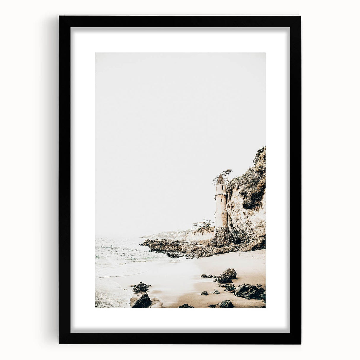 Extra large abstract art print featuring textured, colorful swirls on a framed black canvas, ideal for living room decor.